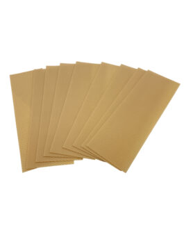 9 feuilles de cire d&rsquo;abeilles gaufrées Dadant hausse